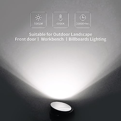 AKTSNYMPH LED Clamp Spot Lights,Indoor/Outdoor Plants Decor Accent Lighting,Clip on Lights Daylight White Uplights with 9....