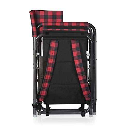 Picnic TIME Outdoor Directors Chair with Side Table, Beach Chair for Adults, Camping Chair with Table