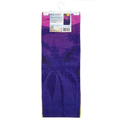 Northwest Classics Beach Towel, 30" x 60", Magenta Sun Set Design