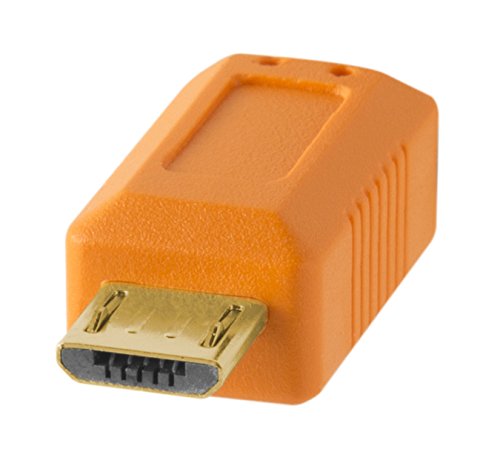 Tether Tools Tetherpro Usb 2.0 To Usb Micro-B 5-Pin Cable | For Fast Transfer Between Camera And Computer | High Visibility Oran