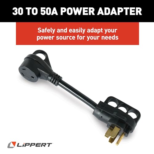 Lippert Premium RV Starter Kit with Power Adapters, Regulator, Filter, Tank Filler, Water Hose, Sewer Hose Kit, Hose Suppo...