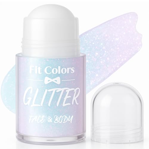 Body Glitter Gel, Sequins Shimmer Liquid Eyeshadow, Mermaid Sequins Liquid Holographic Glitter, Roll-on Holographic Body G...