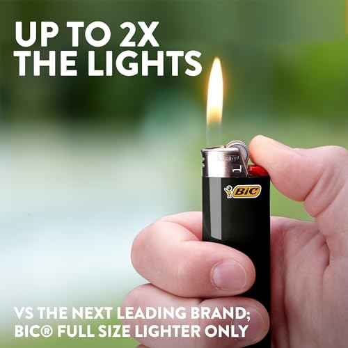 BIC Maxi Pocket Lighter, Special Edition Neon Series, Great for Candles and Firepits, 8 Count Pack of Lighters