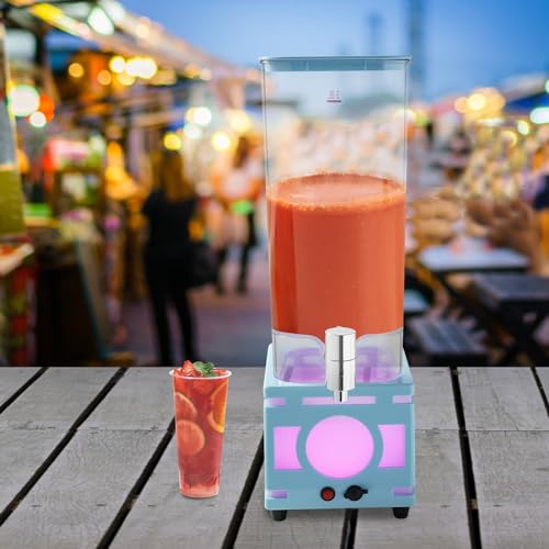 Beverage Dispenser, 3L Square Bottom Juice Dispenser LED Beer Drink Tower Dispensers Tea Juice Water Beverage Dispensing T...
