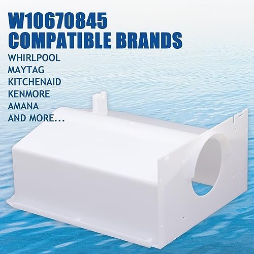 W10670845 AP6023698 Ice Maker Replacement Parts Refrigerator Ice Bucket Compatible with Whirlpool, Kenmore, kitchenaid, Am...