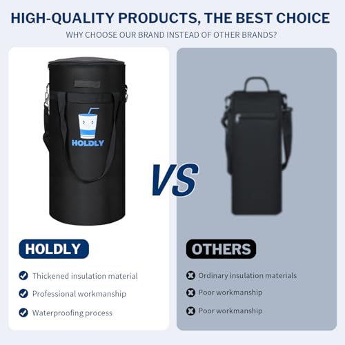 Holdly Keg Cooler for Home Brew – Portable 5 Gallon Keg Cooler Bag with Waterproof Lining and Durable Oxford Cloth
