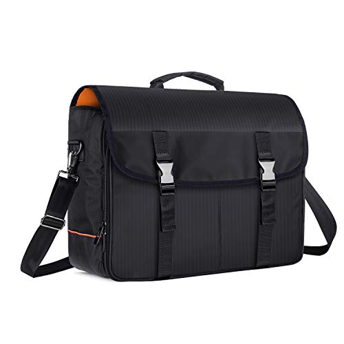 CURMIO Bartender Bag, Travel Bag for Bar Tools Set, Bartender Kits Storage with Padded Compartments for Wine Bottles, for ...