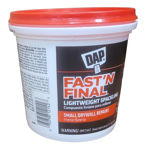 DAP Fast 'N Final Ready to Use White Lightweight Spackling Compound 1 qt.