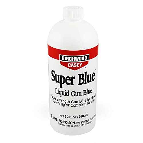 Birchwood Casey Super Blue Liquid Gun Blue - Double Strength for Rifles, Pistols, Revolvers, Shotguns and Other Firearms