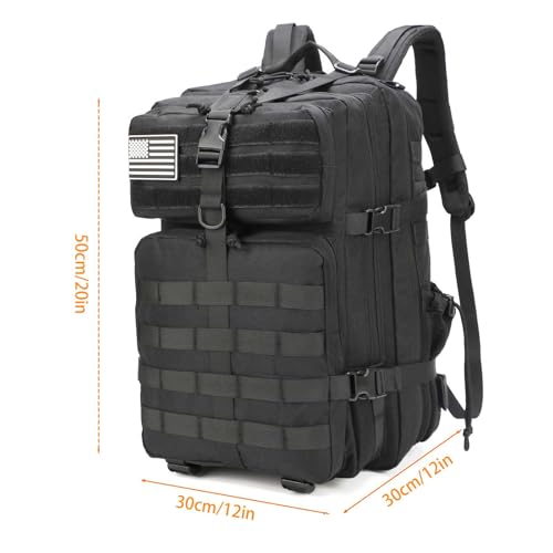 ONE WVW PIN Tactical Backpack with Gun Holster, 45L Military Backpack for Men Assault Pack Bug Out Bag Large Daypack 3-Day...