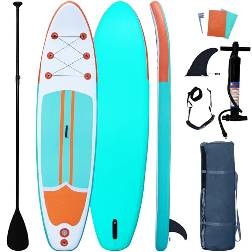 XHYCPY Inflatable Paddle Boards Stand Up Paddleboard Wide Stable with Premium SUP Paddle Board Accessories for All Skill L...