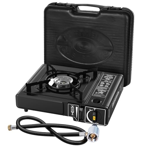 7800 BTU Dual Fuel Camp Stove, Butane or Propane Portable Stove for Camping, Lightweight Portable Camping Stove, Propane A...