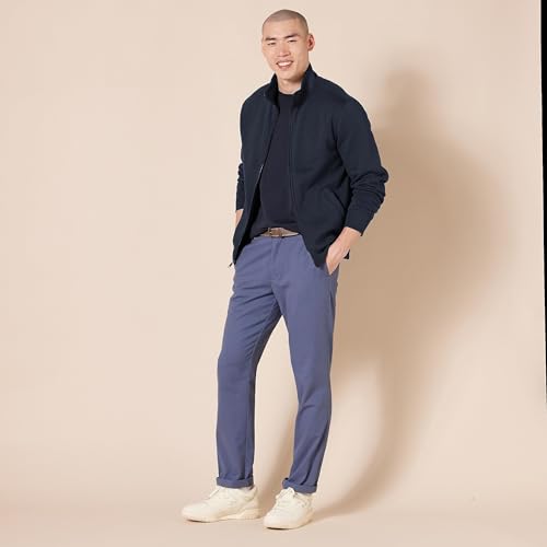 Amazon Essentials Men's Sweatshirt, Mock Neck, Fleece Zip Up