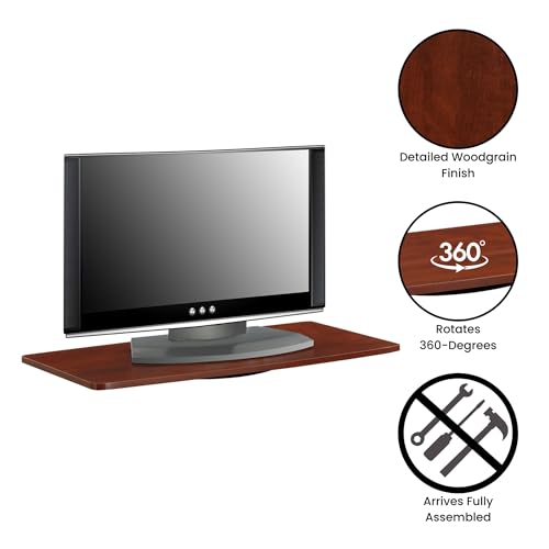Convenience Concepts Designs2Go XL 37 inch Single Tier Swivel Riser, Cherry