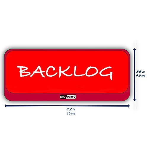 PMXBOARD Magnetic Column Headline Cards – Kanban & Scrum Board Headers for Agile Workflow | Reusable Magnetic Column Label...