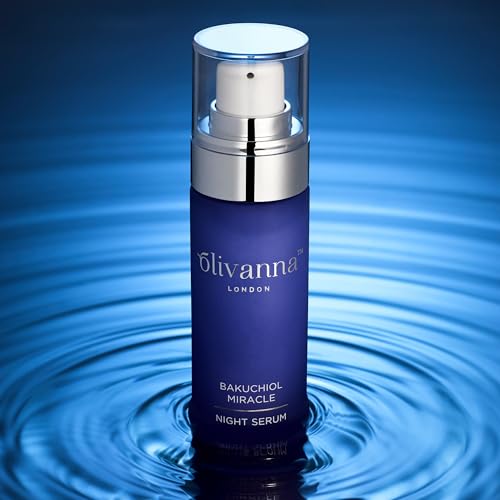 Bakuchiol Miracle Night Serum - Retinol Serum for Face - Restores Luminosity, Firms, Plumps and Hydrates Skin - Facial Moisturizer - 1 oz