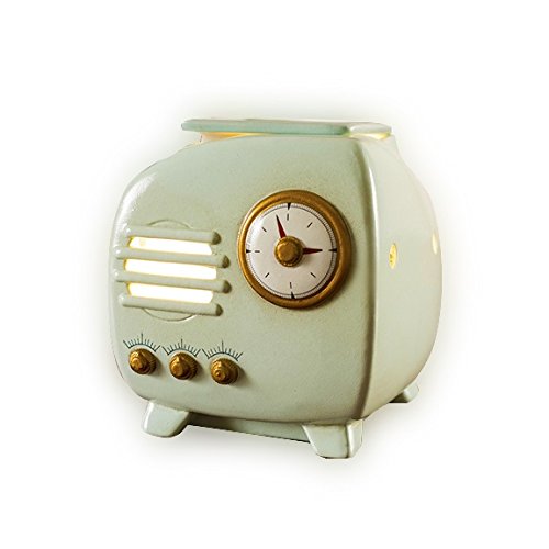 Scentsationals Wax Melt Warmer - Retro Radio Design - Scented Candle Warmer for Melts, Cubes, and Tarts