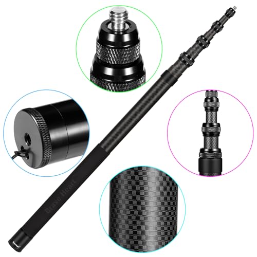 kezhi Ultra Long 3m/118 Inch Extension Pole Carbon Fiber Invisible Selfie Stick for Insta360 X5 X4 Insta 360 X5 X4 X3 X X2...