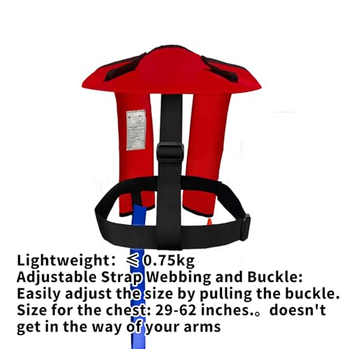 Manual Inflatable Life Jacket,Preserver PFD for Adults,Life Vest for Adult,Supports Weight up to 330 pounds