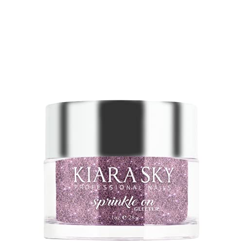 Kiara Sky Nail Art 3D Glitter 1 oz | Sprinkle On Collection | Mix with Acrylic, Gel Polish or dip Powder | Galaxy Rose