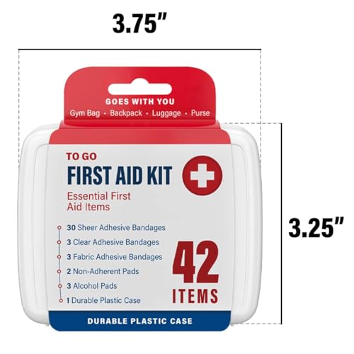 DecorRack 2000 Piece First Aid Kit, 48 Individual Boxes of 42 Items Each, First Aid Kits for Minor Cuts, Scrapes, Travel, ...