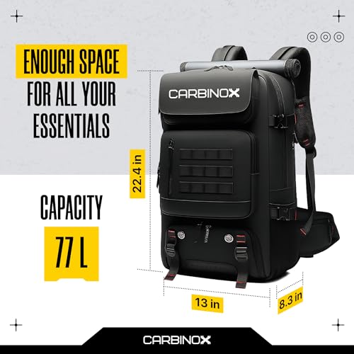 CARBINOX Tactical Backpack for Men Army Molle Bag Large Capacity Assault Pack