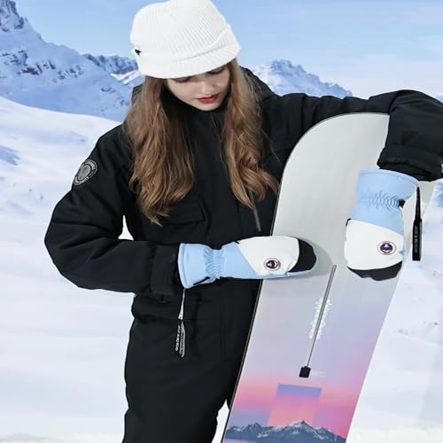 Winter Waterproof Ski Snow Warm Gloves for Men Women Windproof Cold Weather for Cycling Sports Outdoor Daily Work