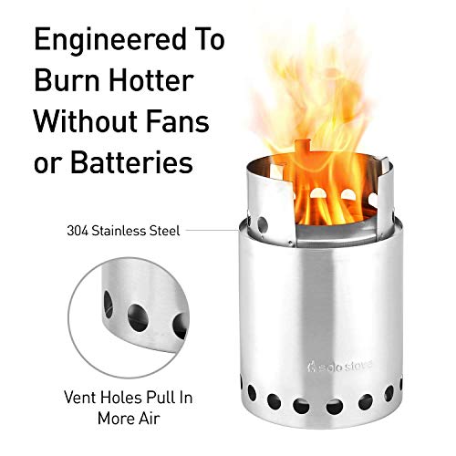 Solo Stove Titan Camping Stove Portable Stove for Backpacking and Outdoor Cooking Great Stainless Steel Camping Backpackin...