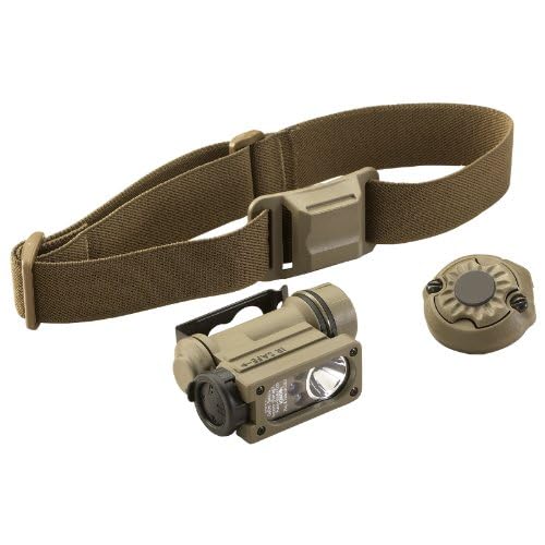 Streamlight 14532 Sidewinder 47-Lumens Compact II Aviation Flashlight with Rail Mount & Headstrap in Box, Coyote