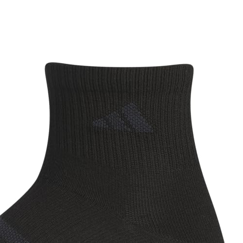 adidas Men's Superlite Quarter Socks 6-pack, Durable, Lightweight, Athletic Breathable With Compression Arch Support