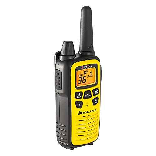 Midland LXT630X3VP3 FRS Walkie Talkies - Long Range 36-Channel Two-Way Radios, NOAA Weather Alerts (3-Pack, Yellow - Black)