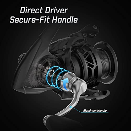 Piscifun Carbon X II Spinning Reels, Light to 5.5oz, Upgrade Carbon Frame Rotor, 22LBs Max Drag, 10+1 Shielded BB, 6.2:1/...