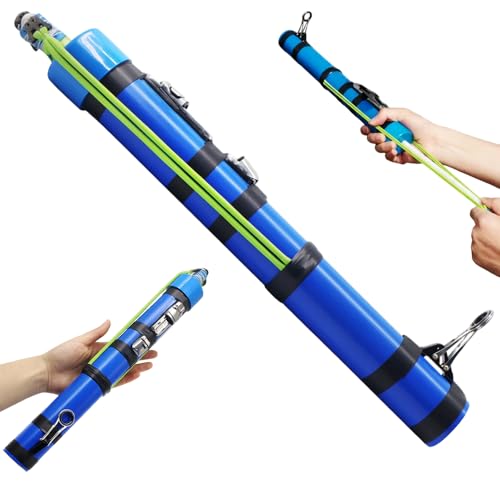 Fishing Catapult Rod, 2026 Upgraded Slingshot Fishing Reel, Portable Catapult & Ice Fishing Rod, Telescopic Lure Launcher ...