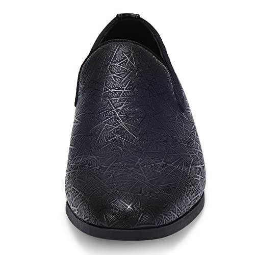 UUBARIS Mens Dress Loafers Tuxedo Suit Slip on Shoes