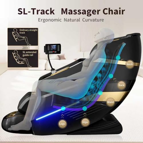 Massage Chair Full Body,Zero Gravity 3D SL-Track Shiatsu Massage Recliner Chair Built-in Heat System Airbag Massage with B...