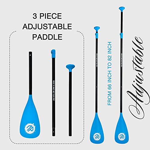 niphean Sup Paddle, 3&4-Piece Adjustable Paddle Board Paddles, Lightweight Floating Kayak Paddle, Detachable Stand Up Padd...