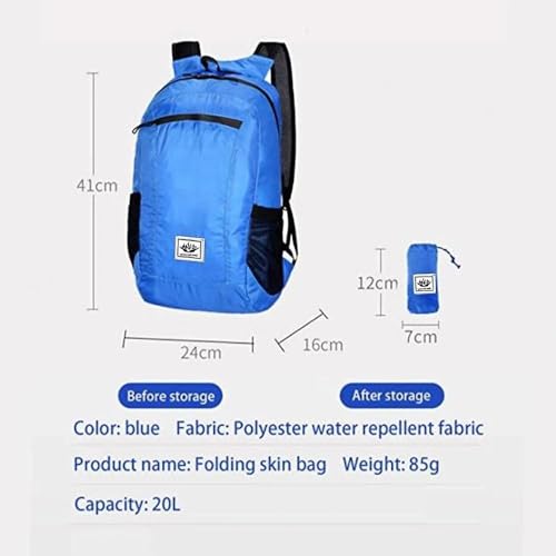 1Pc Hiking Backpack, Ultralight Foldable Sports Storage Backpack, Suitable For Outdoor Cycling Camping Picnic