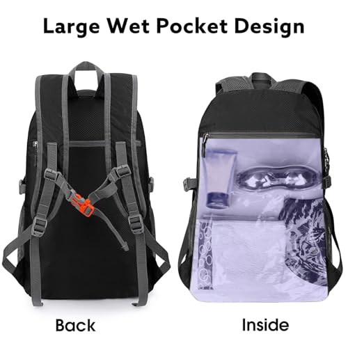 G4Free 40L Lightweight Packable Hiking Backpack, Waterproof Travel Daypack