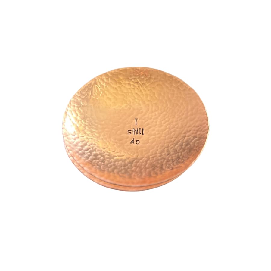Handmade I Still Do Hammered Copper Ring Or Trinket Holder Dish, Gift for Her or Him, Anniversary, Birthday, Wife, Bride, Husband, Girlfriend (Copper)