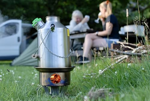 Kelly Kettle® Ultimate 'Scout' Kit VALUE DEAL | 41oz Steel Camp Kettle, Cook Set, Hobo Stove, Cups, Plates, Base Support |...