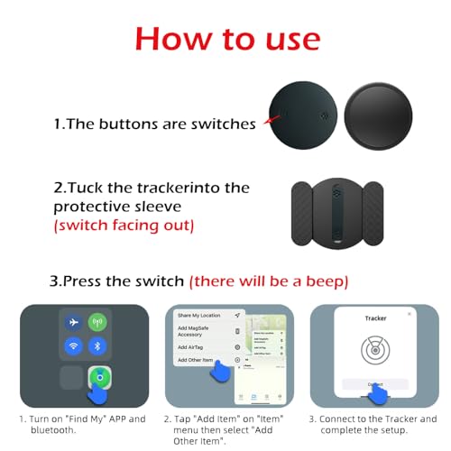 Car GPS Tracker for Vehicles Worldwide GPS Tracker for Vehicles Work with Find My (iOS Only), Car Vehicle Tracking Anti-Lo...