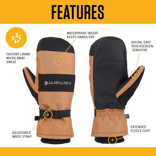 Carhartt Men's Waterproof Insulated Knit Cuff Mitten