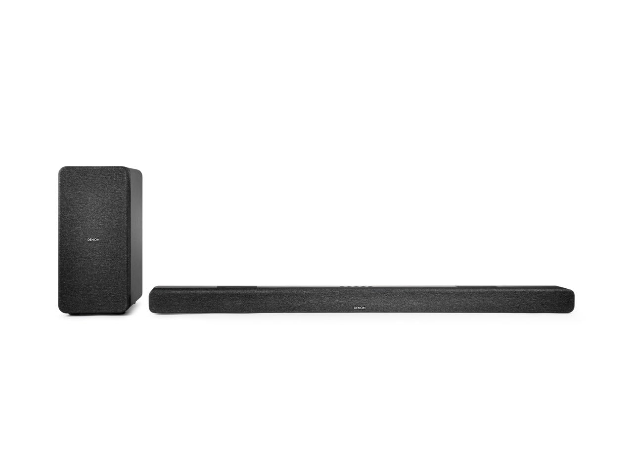 Denon DHT-S517 TV Sound Bar with Subwoofer, 3D Surround Sound, Dolby Atmos, Wireless Subwoofer, HDMI eARC, Wireless Music Streaming via Bluetooth, Quick Setup, Wall-Mountable