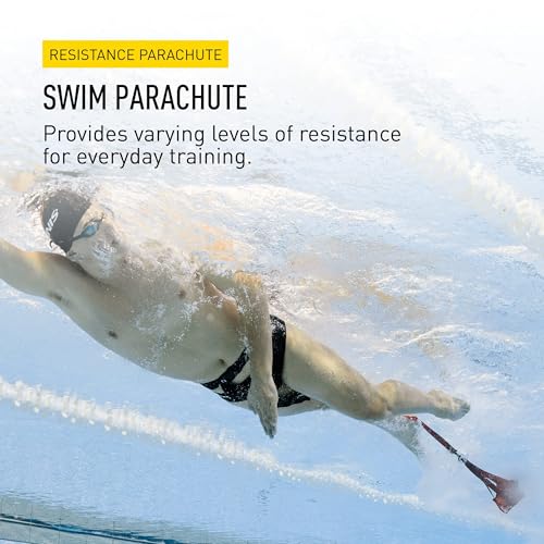 FINIS Swim Parachute for Resistance Training - Builds Strength & Endurance - Adjustable Belt