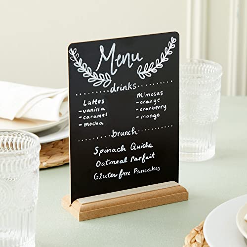 6 Pack Mini Chalkboard Signs with Stand for Table Decorations, Restaurant Food Display, Message Boards, Small Business, We...