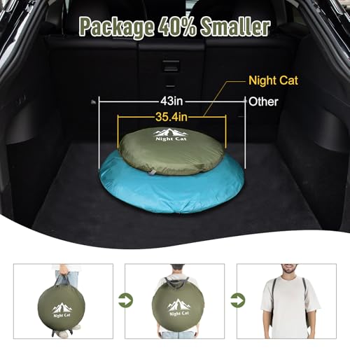 Night Cat Pop-up Camping Tent: 2 Person Tent Waterproof Instant Easy Setup Family Tent