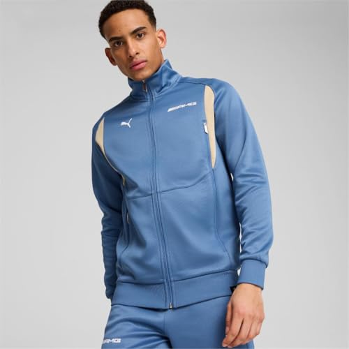 PUMA Men's Standard Mercedes AMG Track Jacket, Blue Horizon AH24