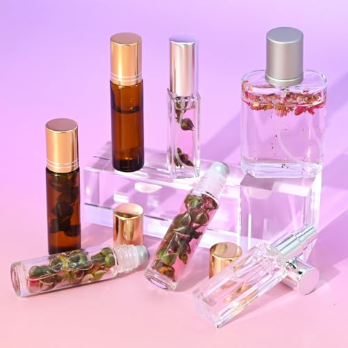 JUYRLE Perfume Making Kit- DIY Roller Perfume Making Kits for Women, Make Your Own Scent with Essential Oil, Bottle, Rolle...
