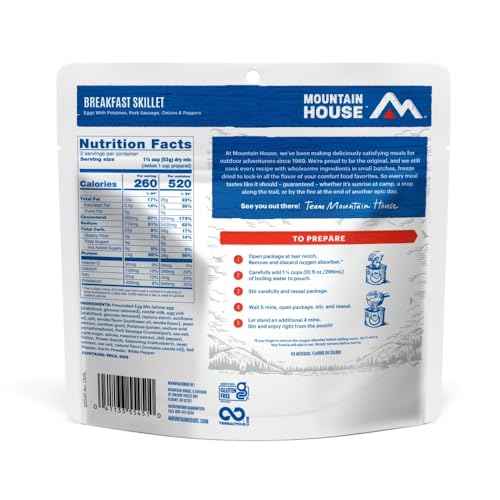 Mountain House Breakfast Skillet | Freeze Dried Backpacking & Camping Food | 6-Pack | Gluten-Free