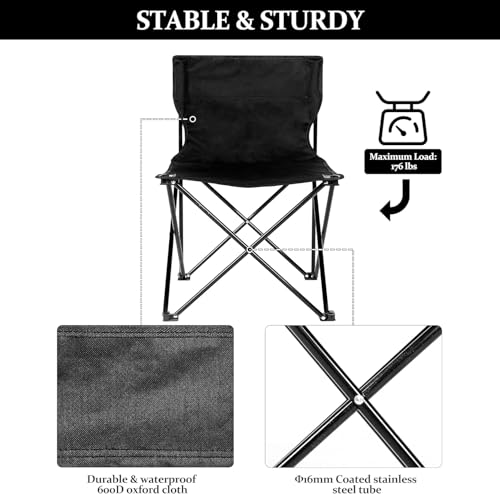Simple Deluxe Portable Camping Chair, Ultralight & Compact, Backpacking Chair, Folding Camping Chairs for Outdoor Camp, Tr...